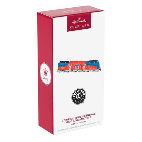 Hallmark Lionel® Trains Conrail Bicentennial GG1 Locomotive Metal Ornament Hallmark