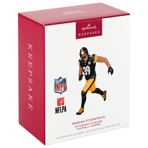 NFL Pittsburg Steelers Minkah Fitzpatrick Football Legends 2024 Hallmark Keepsake Ornament Hallmark Keepsake Ornament Hallmark   