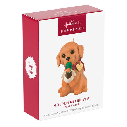 Hallmark Puppy Love Golden Retriever 2026 Ornament Hallmark