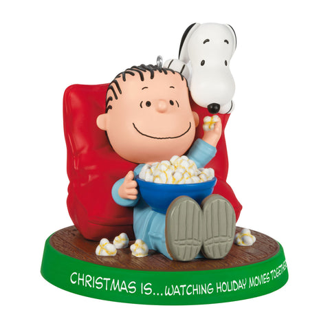 Hallmark The Peanuts® Gang Christmas Is...Watching Holiday Movies Together Ornament Hallmark