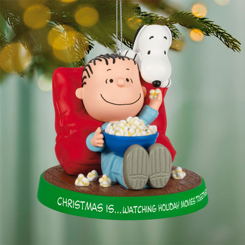 Hallmark The Peanuts® Gang Christmas Is...Watching Holiday Movies Together Ornament Hallmark