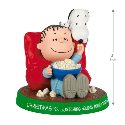 Hallmark The Peanuts® Gang Christmas Is...Watching Holiday Movies Together Ornament Hallmark