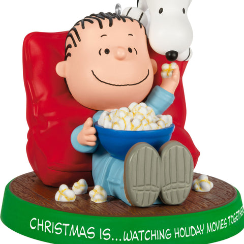 Hallmark The Peanuts® Gang Christmas Is...Watching Holiday Movies Together Ornament Hallmark