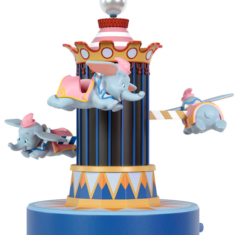 Hallmark Disney Parks Memories 70 Years of Disneyland Dumbo the Flying Elephant Musical Ornament With Light and Motion Hallmark