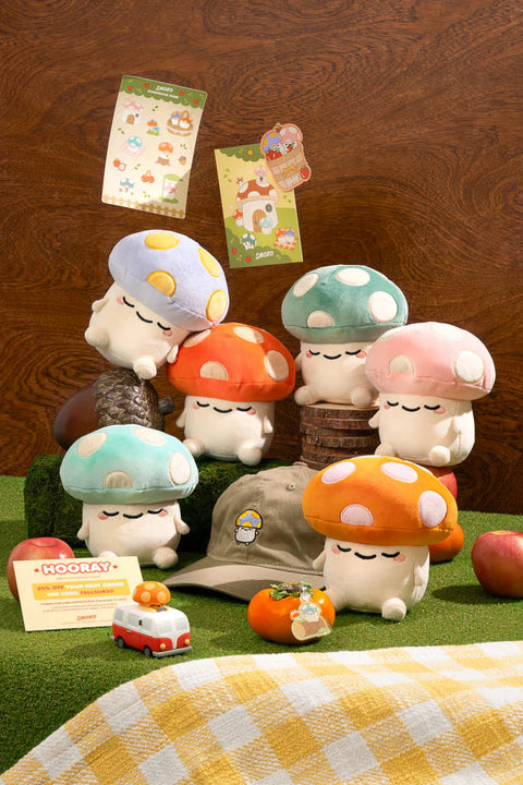 Mini Mushroom Mochi Plush  Smoko   