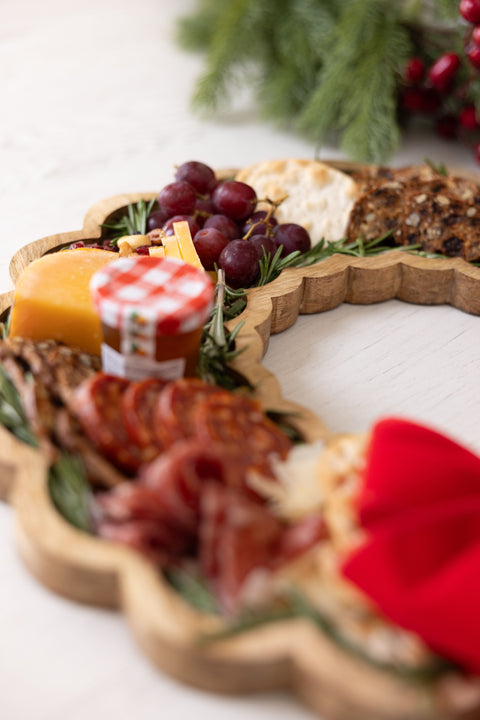 Wood Wreath Charcuterie Board Cheese Board Mary Square