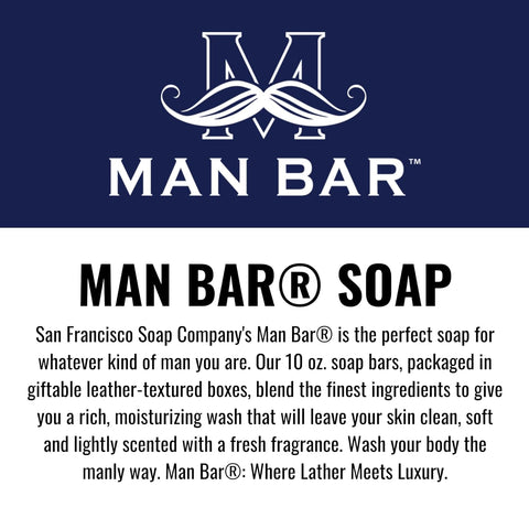 Set of 6 Man Bars Masculine Bar Soaps  Man Bar   