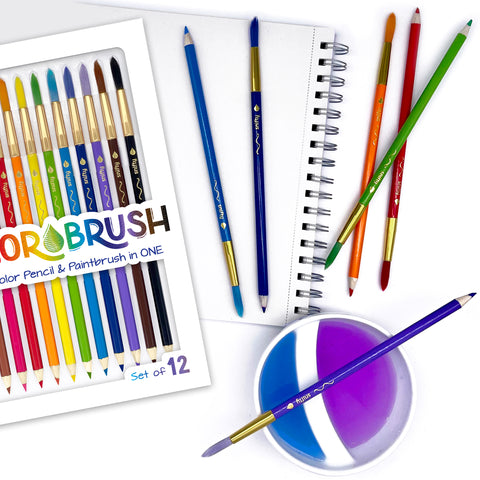 Colorbrush Watercolor Pencil/Brush Set Drawing/Paint Set Snifty   