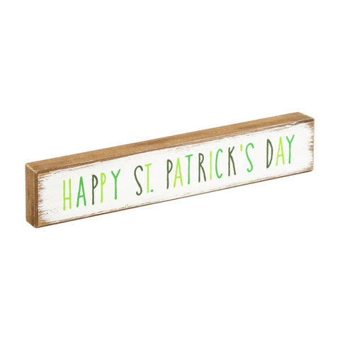 Happy Valentine's Day & Hapy St. Patrick's Day Reversible Wood Sign Signs Collins Painting & Design