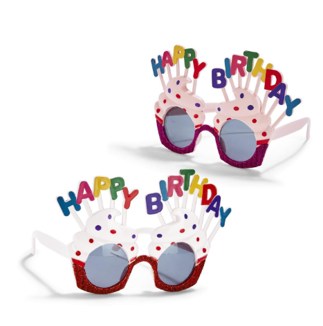 Happy Birthday Party Sunglasses  Two's Company   