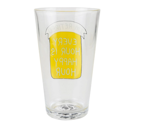 Happy Hour Retired Pint Glass  Our Name is Mudd   