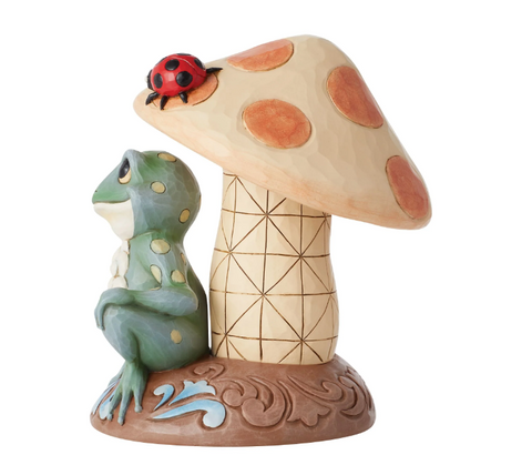 Frog Leaning on Mushroom by Jim Shore  Enesco   