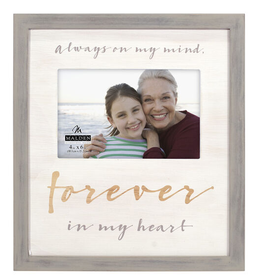 4X6 Forever In My Heart Picture Frame  Malden International Designs   