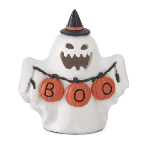 LED BOO Ghost with Witch Hat Little Green Apple - Limited Time!
