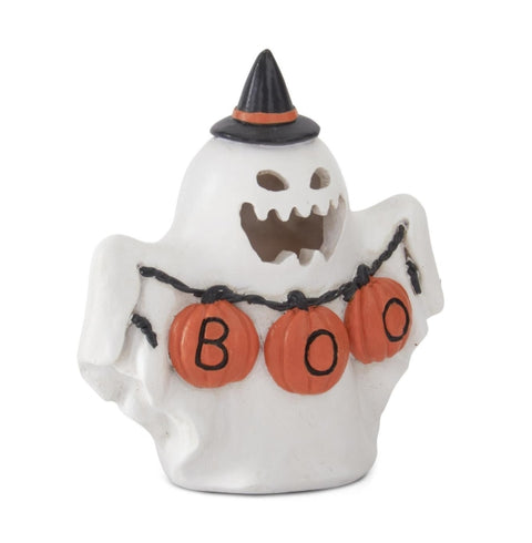 LED BOO Ghost with Witch Hat Little Green Apple - Limited Time!