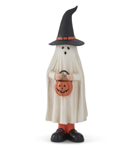 13.25 Inch Ghost in Witch Hat Little Green Apple - Limited Time!