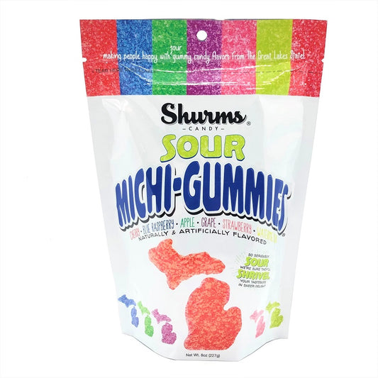 Sour MichiGummies – 8 oz. Resealable Pouch  Shurms Candy   