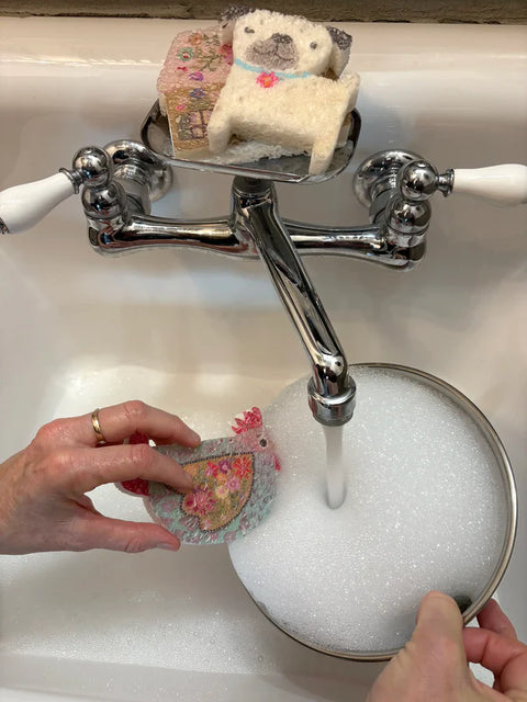 Chicken Puff Up Sponges, Set of 5 Natural Life