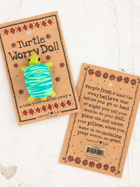 Turtle Worry Doll Natural Life