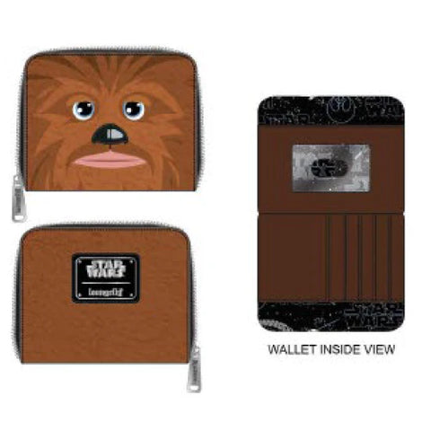 Loungefly Star Wars Chewbacca Cosplay Zip Around Wallet  Loungefly   