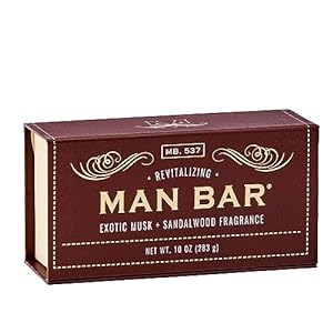 10 oz Man Bar Soap by San Francisco Soap Co.  Man Bar Exotic Musk & Sandalwood  