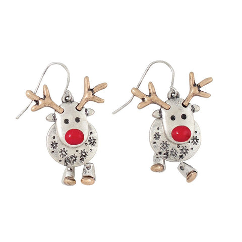 Mixed Metals Rudolph Earrings Earrings Periwinkle   