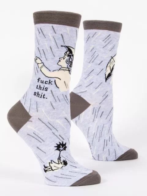 F@ck This Sh!t Women's Crew Socks by Blue Q Socks Blue Q   