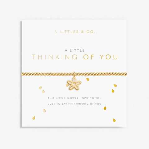 A Little 'Thinking of You' Bracelet in Gold-Tone Plating by A Littles and Co. Bracelet A Littles & Co.   