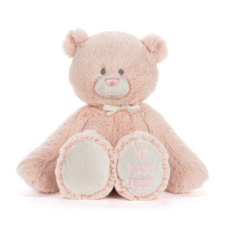 My First Teddy Bear 16" - Pink Blanket Demdaco   