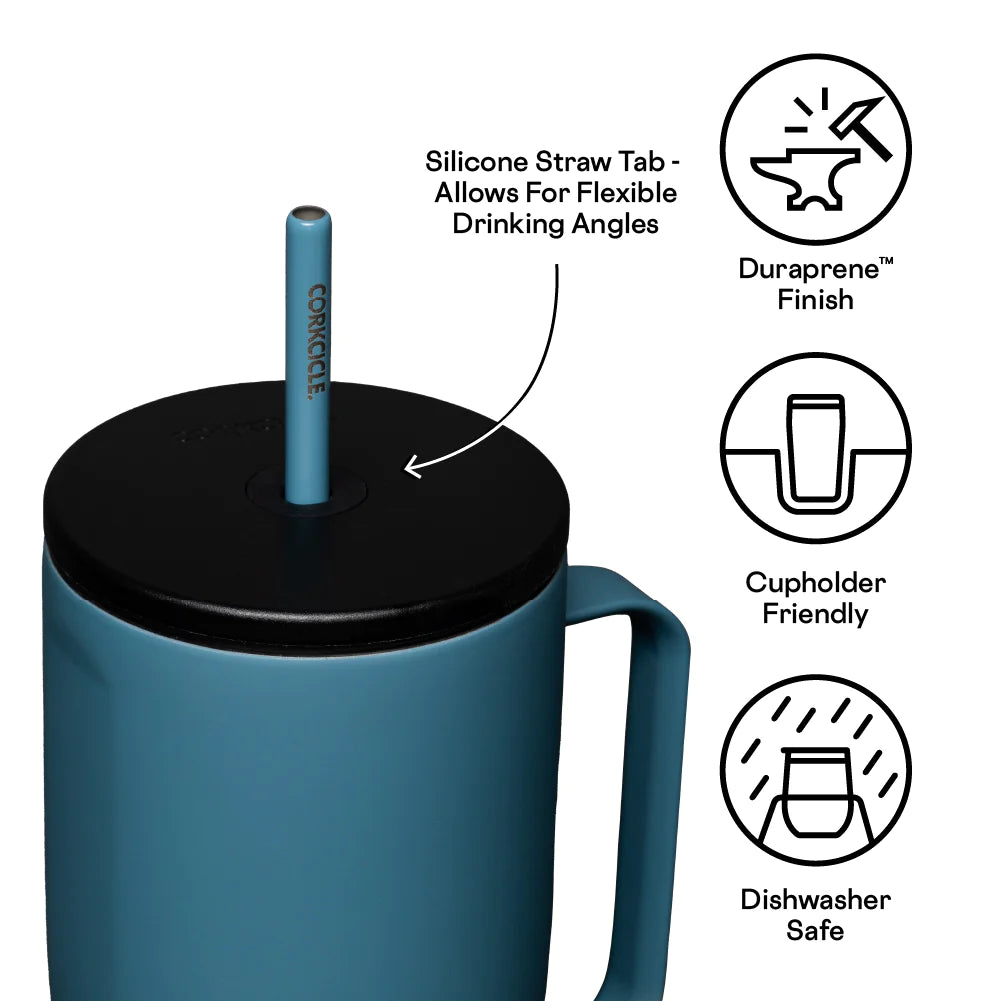 Corkcicle Cold Cup Insulated Tumbler With Straw - 24oz from