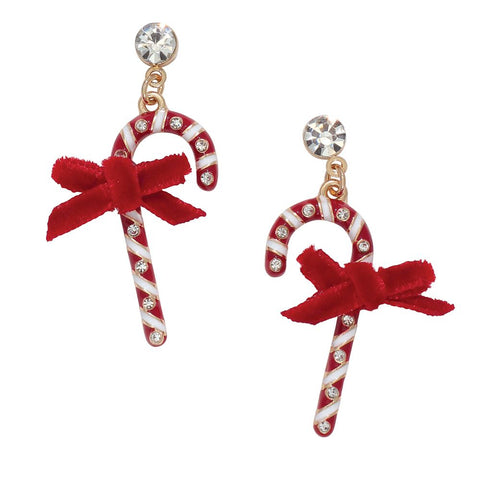 Candy Cane Earrings Earrings Periwinkle   