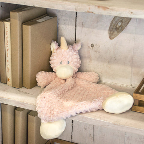 Wendy Unicorn Rattle Blankie Demdaco
