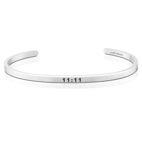 11:11 I Am Divinely Guided Silver Bracelet Bracelet MantraBand   