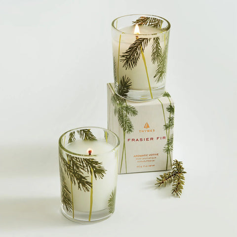 Frasier Fir Pine Needle Votive Candle Candle Thymes   