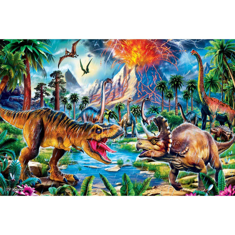 Glow in the Dark - Dinosaur World 48 Piece Floor Jigsaw Puzzle MasterPieces Puzzle Company
