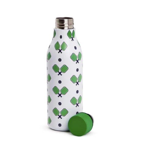 Pickleball Water Bottle  Two's Company Blue/Green  