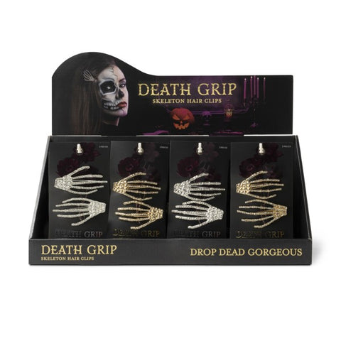 Halloween Death Grip Skeleton Hair Clips  DM Merchandising   