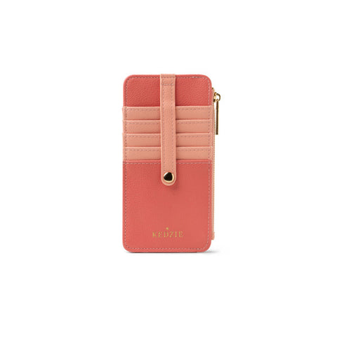 Kedzie Essentials Only Zippered Wallet  Kedzie Coral  