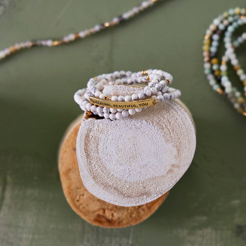 Necklace/Bracelet - White  Demdaco   