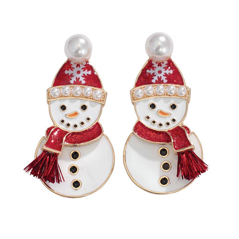 Snowmen Earrings Earrings Periwinkle   