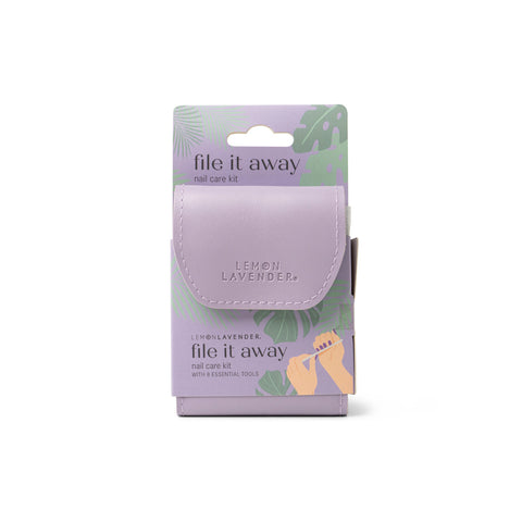 Lemon Lavender File It Away Nail Care Kit  DM Merchandising Purple  