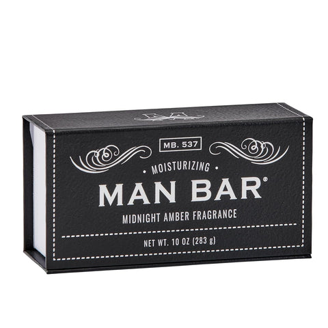 10 oz Man Bar Soap by San Francisco Soap Co.  Man Bar Midnight Amber  