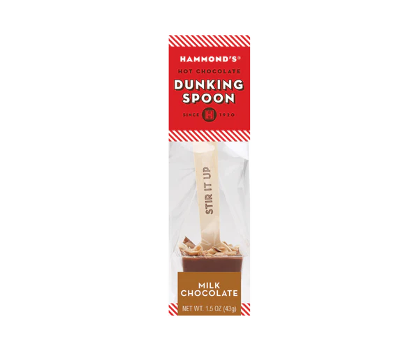 Milk Chocolate Dunking Spoon Hot Chocolate Hammond's Candies   