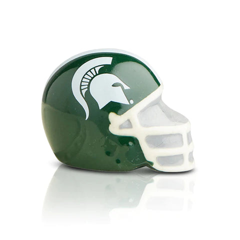 Michigan State University Helmet Mini By Nora Fleming Nora Fleming Mini Nora Fleming   