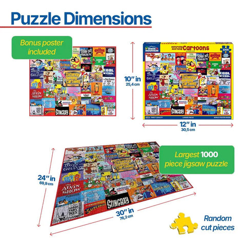 Saturday Morning Cartoons - 1000 Pieces White Mountain