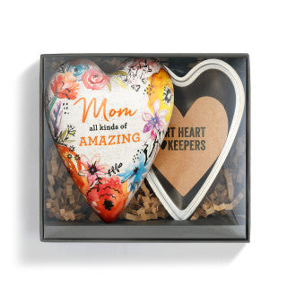 Amazing Mom Art Heart Keeper  Demdaco   