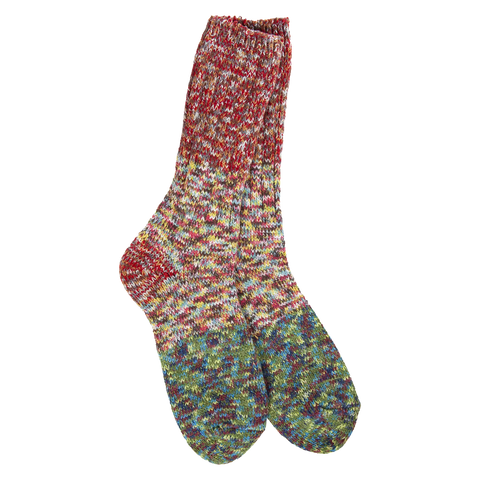 Weekend Ragg Crew Carousel Colorblock Socks World's Softest Socks   