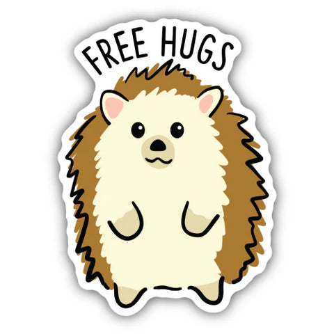 Free Hugs Hedgehog Sticker  Stickers Northwest   