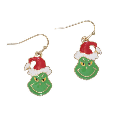 Grinch Earrings Earrings Periwinkle   