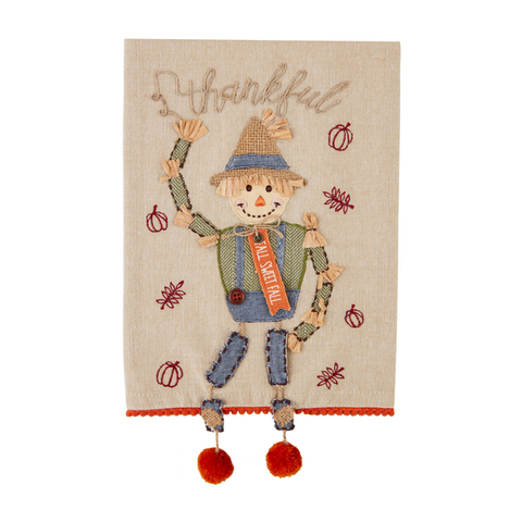 Scarecrow Dangle Leg Towel Towel Mud Pie   